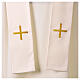 White embroidered chasuble for wedding celebration s7
