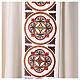 Chasuble with embroidered stole featuring crosses and natural motifs s7