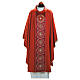 Chasuble with embroidered stole featuring crosses and natural motifs s10