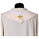 Chasuble with embroidered stole featuring crosses and natural motifs s17