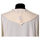Embroidered chasuble with asymmetrical horizontal lines s20