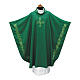 Chasuble brodée avec lignes horizontales asymétriques s9