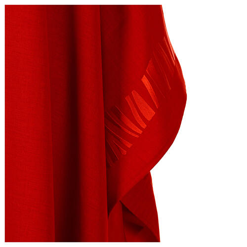 Chasuble embroidered with asymmetric horizontal lines 7