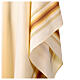 Chasuble with gold thread stripes and cross trim s9