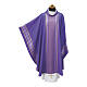 Chasuble with gold thread stripes and cross trim s11
