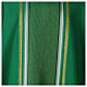 Chasuble rayures fil or croix passementerie s2