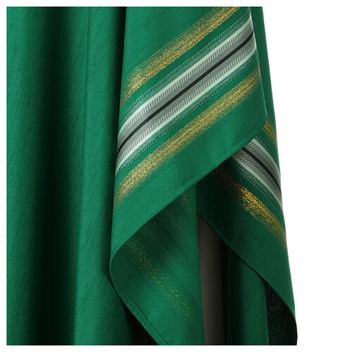 Casula linhas fio ouro cruz passamanaria 6