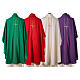 Chasuble with stylised cross and vertical drop line details s11