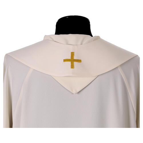 Chasuble croix stylisée détails rayures gouttes verticales 9