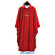Chasuble croix stylisée détails rayures gouttes verticales s5