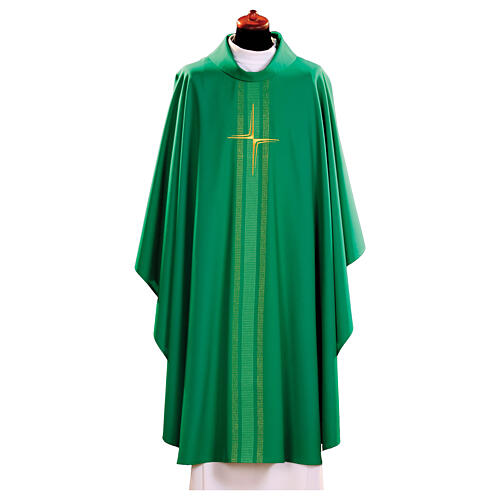 Casula croce stilizzata dettagli righe goccia verticali 4