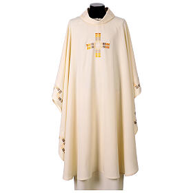 Chasuble monochrome motifs géométriques modernes