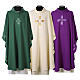 Chasuble monochrome motifs géométriques modernes s1