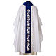 Marian chasuble with lilies on velvet s7