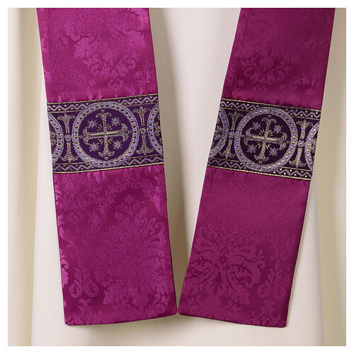 Chasuble semi-gothique monogrammes Christ 12