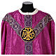 Chasuble semi-gothique monogrammes Christ s5