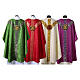 Semi-gothic chasuble with Christ monograms s14