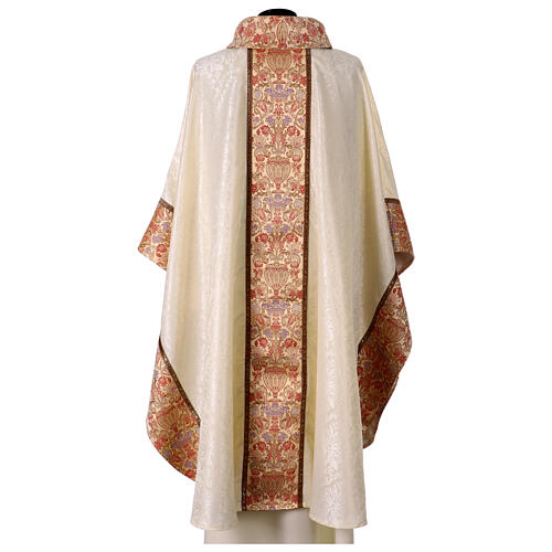 Brocade chasuble with galloon of Jacquard fabric 10