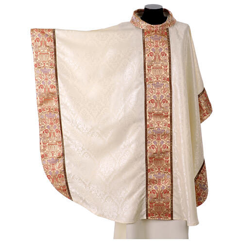 Chasuble damas galon tissu brocart 3