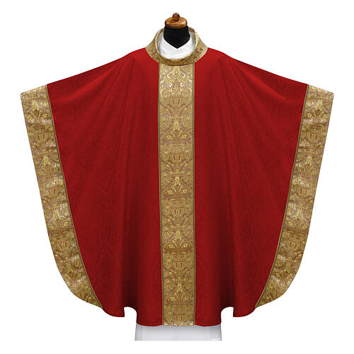 Chasuble damas galon tissu brocart 8