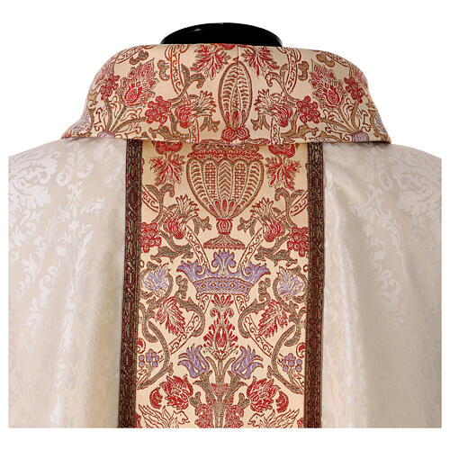 Chasuble damas galon tissu brocart 11