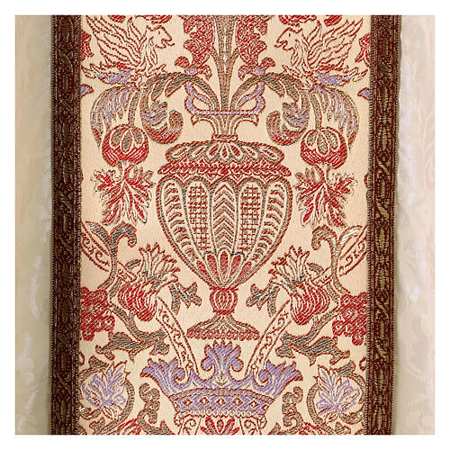 Chasuble damas galon tissu brocart 12
