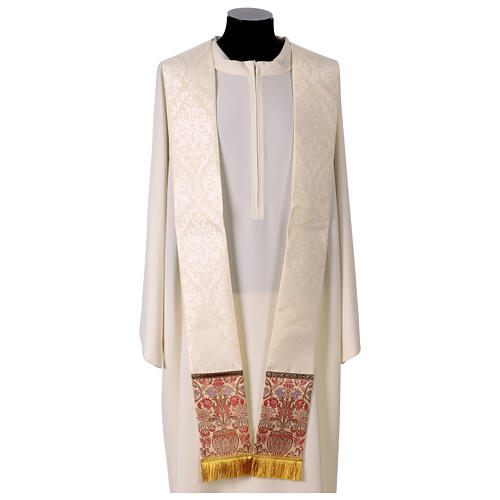 Chasuble damas galon tissu brocart 13
