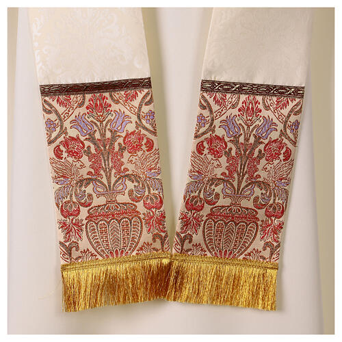 Chasuble damas galon tissu brocart 14