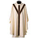 Semi-gothic chasuble with velvet and gold trims s1