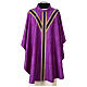 Chasuble semi-gothique galon velours passementerie or s2