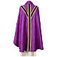 Chasuble semi-gothique galon velours passementerie or s13