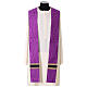 Chasuble semi-gothique galon velours passementerie or s15