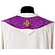 Chasuble semi-gothique galon velours passementerie or s19