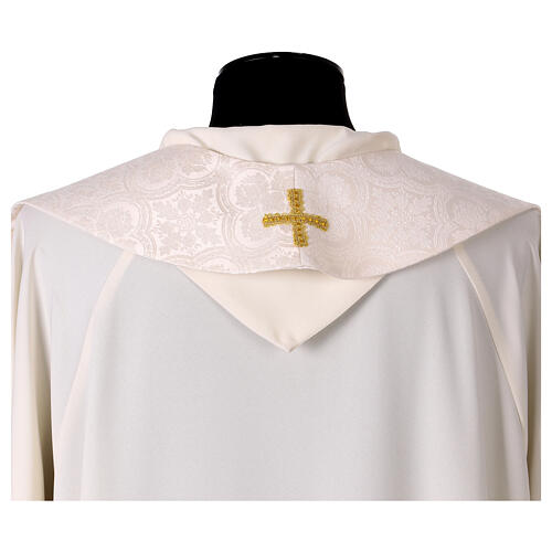 Damask chasuble with gold embroidered IHS 12
