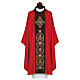 Damask chasuble with gold embroidered IHS s7