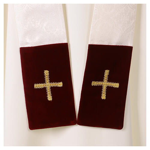 Chasuble damas broderies or IHS 11