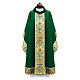 Chasuble with velvet collar and golden motifs s6