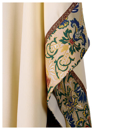 Chasuble col velours bande centrale motifs or 9