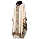 Chasuble col velours bande centrale motifs or s5
