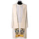 Chasuble col velours bande centrale motifs or s12