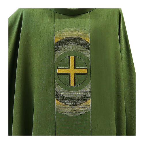 Chasuble with cross in a circular motif 9