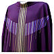 Purple chasuble with interwoven cross fabric s2