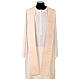 Cream-coloured chasuble with blue, white, and gold galloon s6