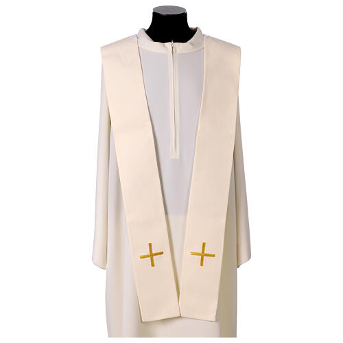 Chasuble with Eucharist cross, grapes, and wheat 13