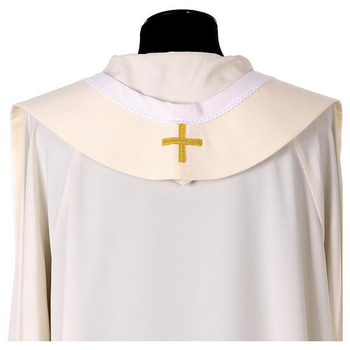 Chasuble with Eucharist cross, grapes, and wheat 17