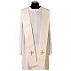 Chasuble with Eucharist cross, grapes, and wheat s13
