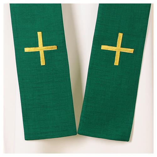 Chasuble eucharistie croix, raisin et blé 14