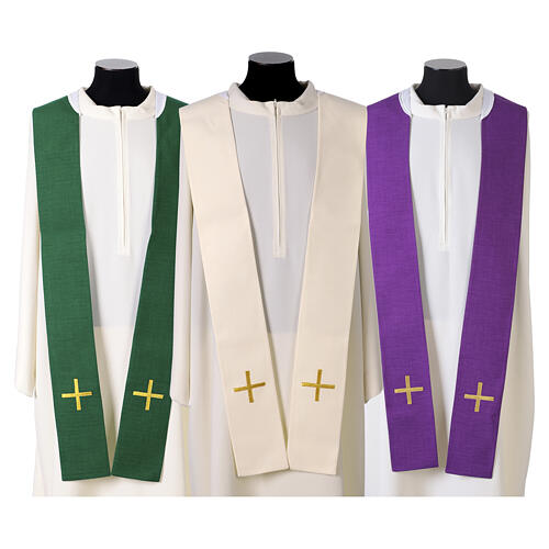 Chasuble eucharistie croix, raisin et blé 14