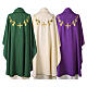Chasuble eucharistie croix, raisin et blé s12