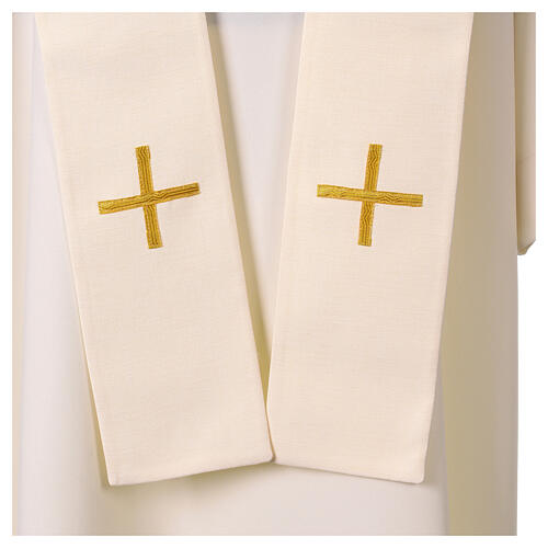 Casula Eucaristia cruz, uva e trigo 15